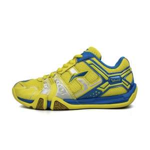 Li-Ning KIDS Light TD Badminton Training Shoes - Yellow/Blue/Silver [AYTJ068-2]